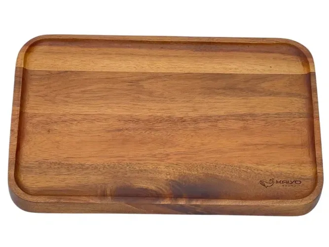 Khay gỗ Kaiyo hình chữ nhật, kích thước 30x20x2cm KWT 7053