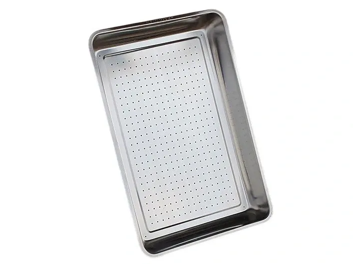 Khay inox đột lỗ 600mm x 400mm x 50mm