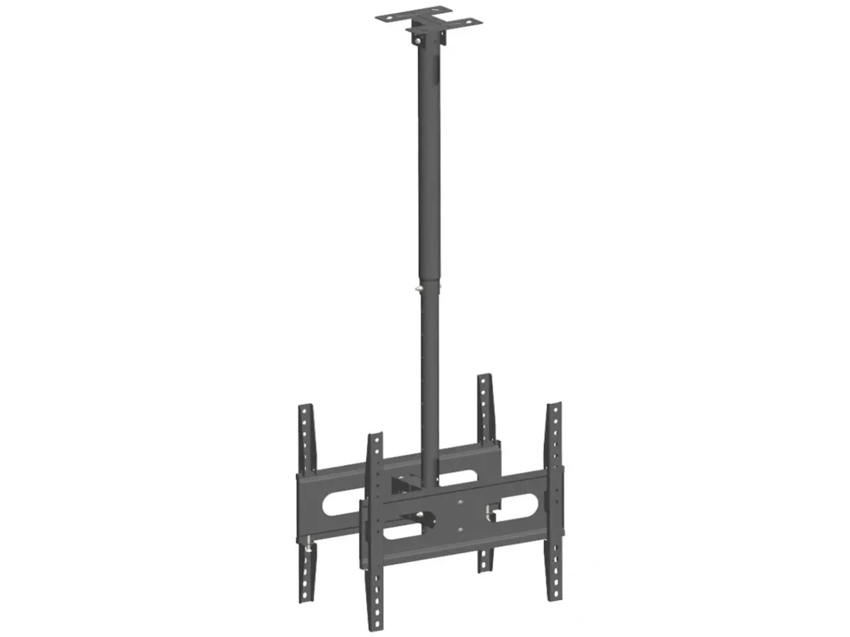 Khung treo thả trần TT02 (32 - 65 inch, mâm đôi treo 2 tivi, dài 768 - 1.118mm)