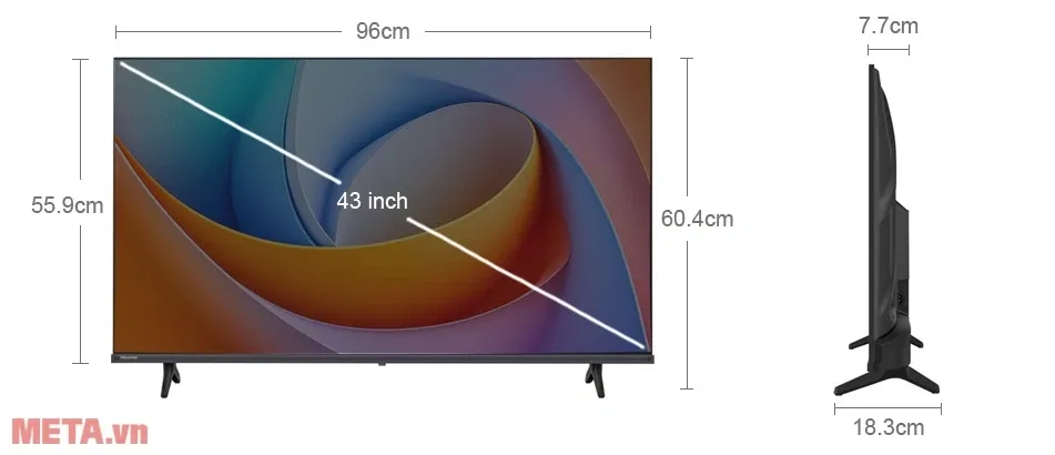 Smart Tivi Hisense FHD 43 inch 43A4Q