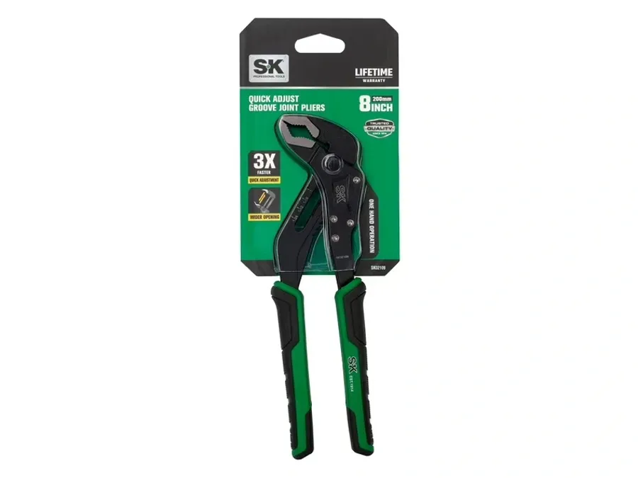 Kìm mỏ quạ rãnh chữ V điều chỉnh nhanh SK Tools SK02109 (8 inch/200mm)