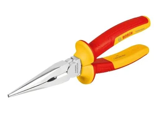 Kìm mũi nhọn cách điện VDE 200mm Bosch 1600A02NE3