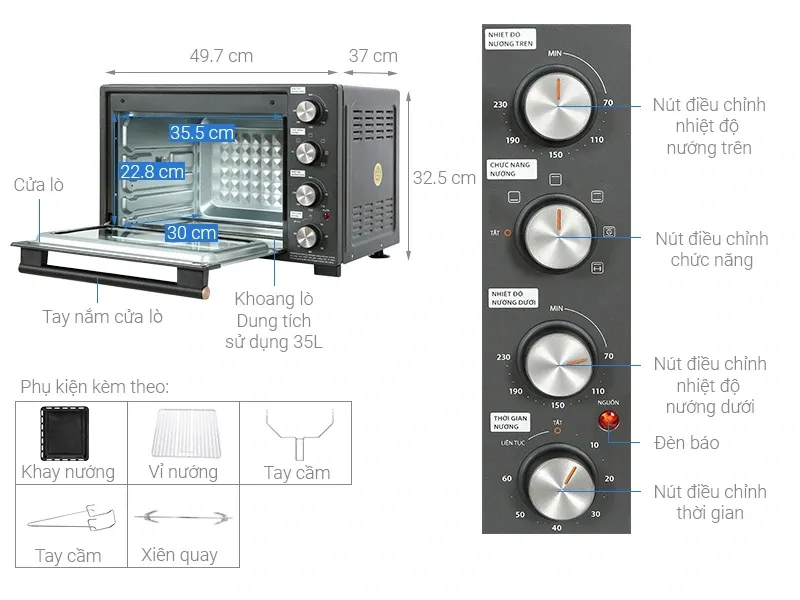 Lò nướng Toshiba TL-MC35Z (35 lít)