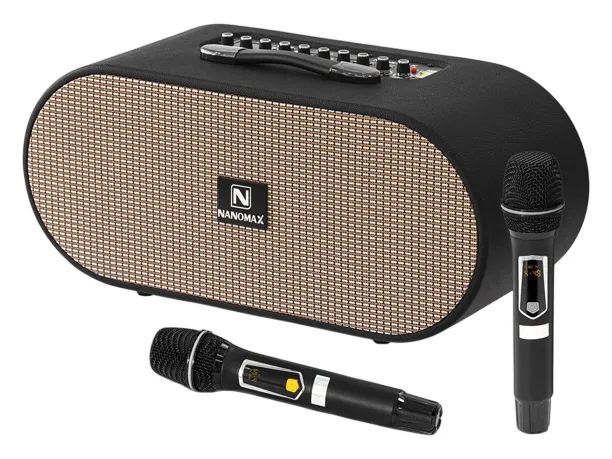 Loa Karaoke xách tay Nanomax X-18 (Bass đôi 16cm, 350W)