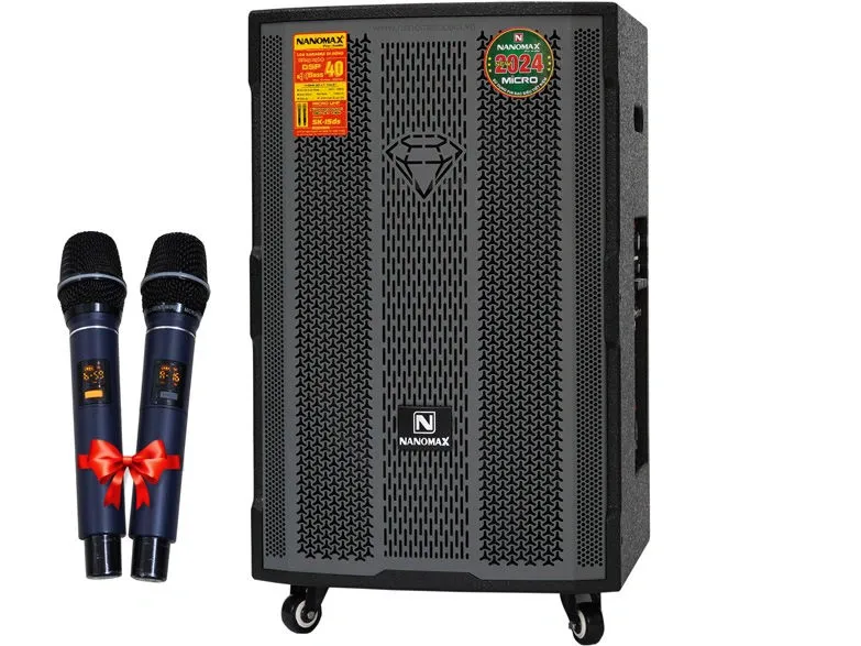 Loa kéo karaoke bluetooth Nanomax SK-15D5 Bass 40cm 650w