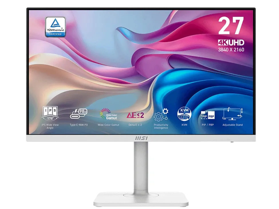Màn hình MSI Modern MD272UPHW (27 inch / 4K / IPS / 60Hz / USB-C 98W / Loa)