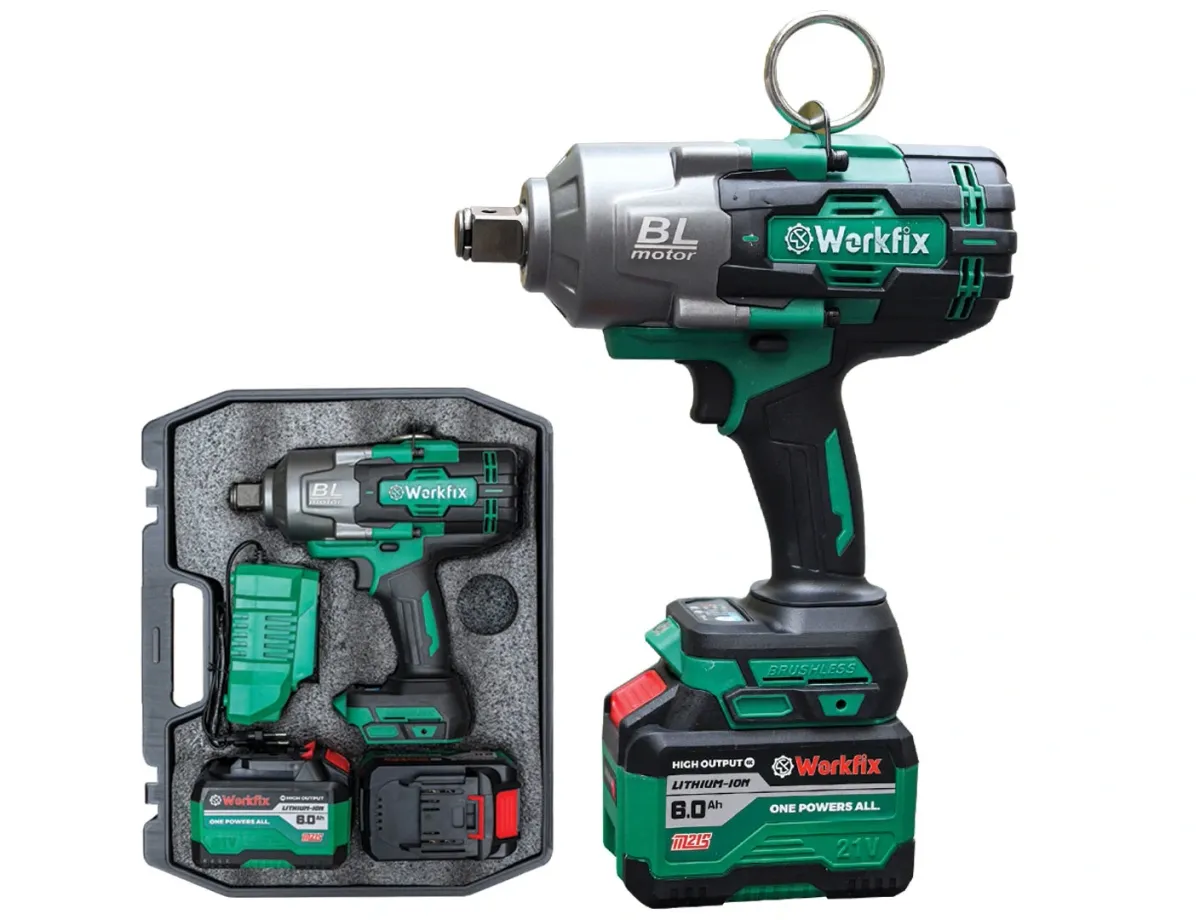 Máy bắn, siết bu lông Workfix WF-IW2100N (2 pin, 1 sạc)