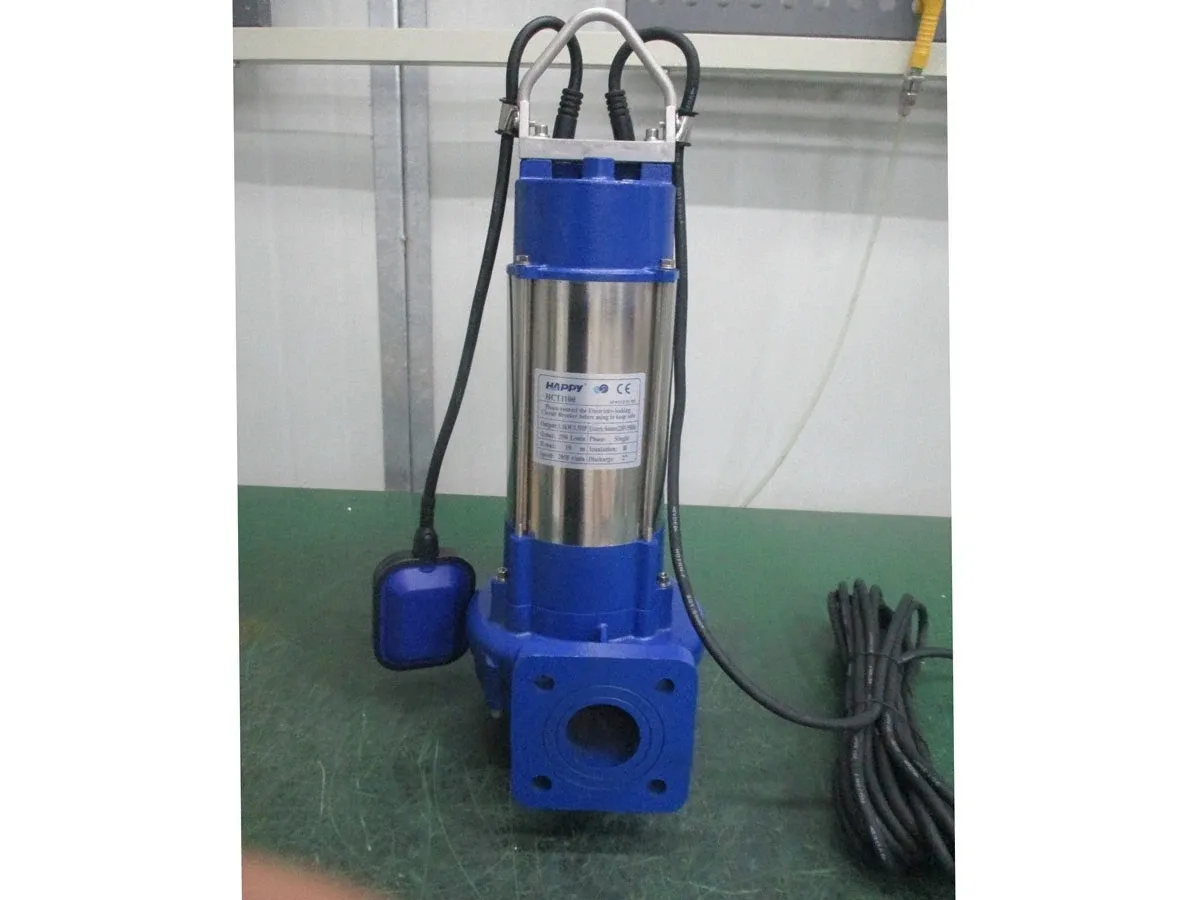 Máy bơm chìm nước thải Happy HCT1100 (Có lưỡi cắt rác)