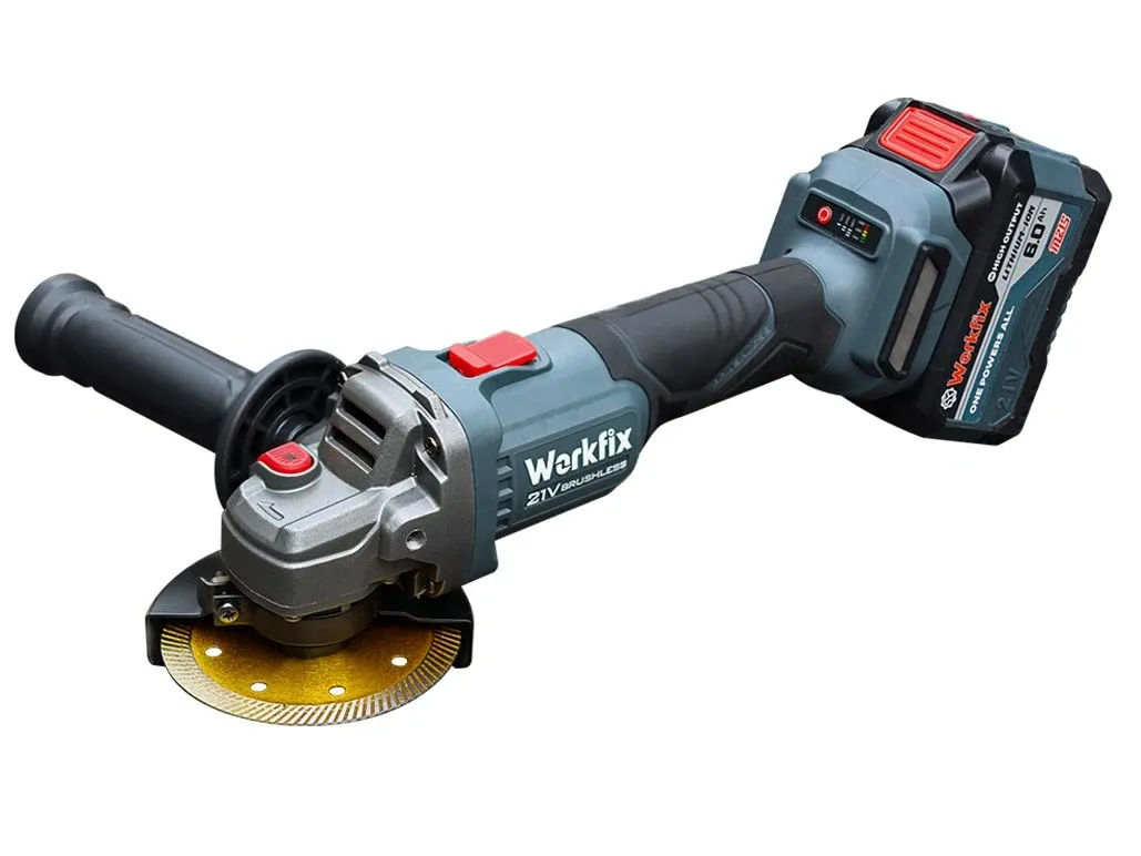 Máy cắt mài dùng pin Workfix WF-AG100PRO (2 pin, 1 sạc)