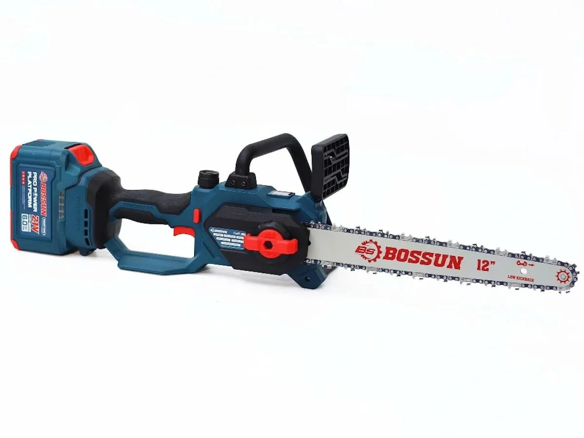 Máy cưa xích pin 12inch Bossun BS-CS12BLC (2 pin, 1 sạc)
