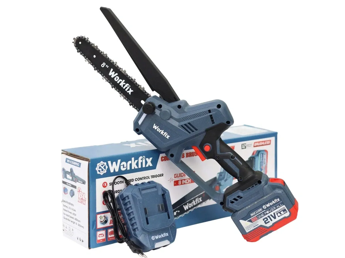Máy cưa xích Workfix WF-CX08PRO (1 pin, 1 sạc)