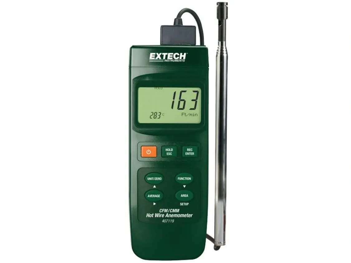 Máy đo tốc độ, lưu lương gió và nhiệt độ Extech 407119