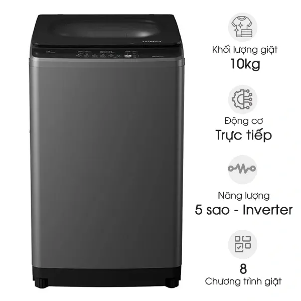 Máy giặt Hitachi Inverter 10kg LTL 10MV00 GG