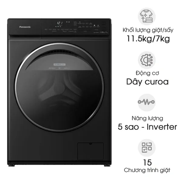 Máy giặt sấy Panasonic Inverter NA-S20DG1BVT (giặt 10kg, sấy 7kg)