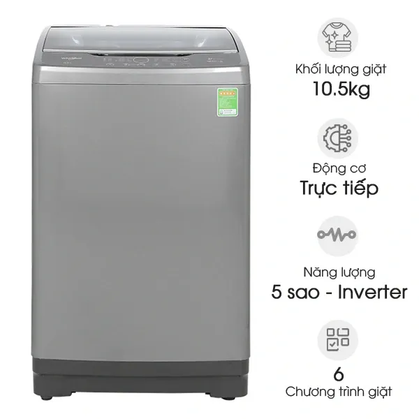 Máy giặt Whirlpool 10.5kg VWVD10502FG