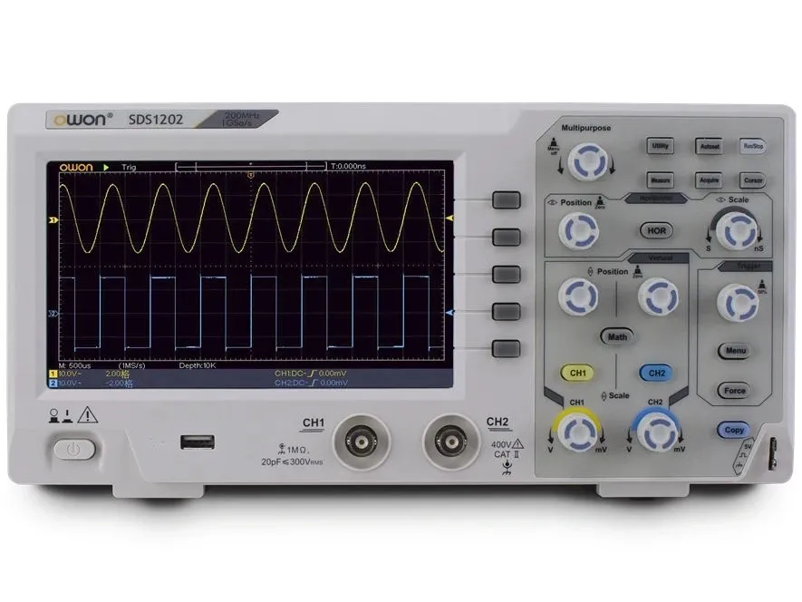 Máy hiện sóng Owon SDS1202 (200MHz; 2 CH; 1GS/s)