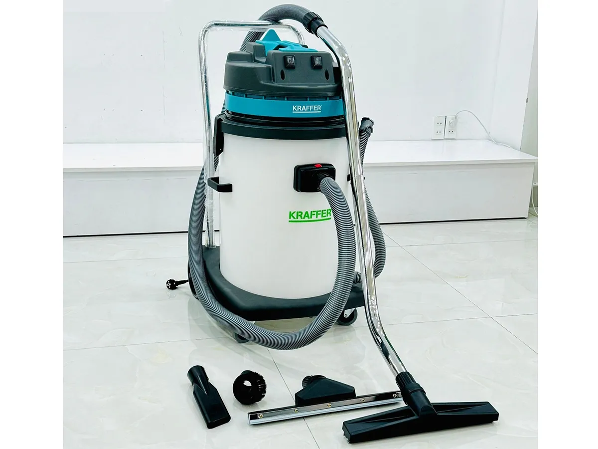 Máy hút bụi công nghiệp Kraffer KF70B (thùng nhựa)
