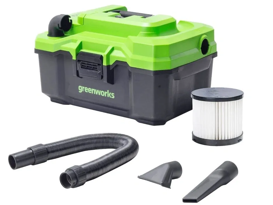 Máy hút bụi khô và ướt Greenworks 24V VUG303 (Chưa pin, sạc)