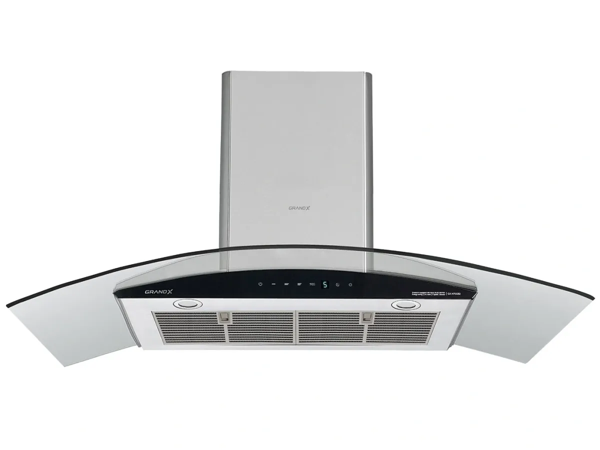 Máy hút mùi kính cong áp tường GrandX GX H90C62
