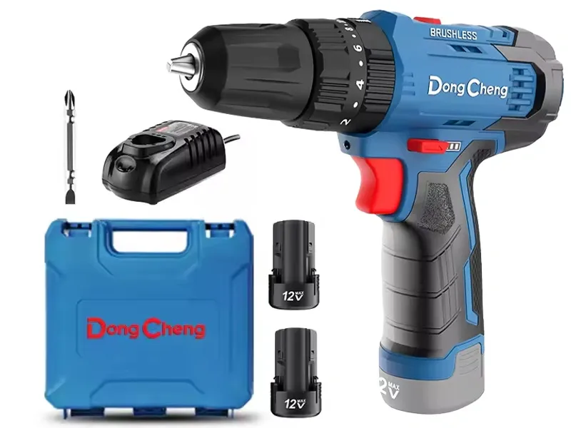 Máy khoan động lực dùng pin 12V DongCheng DCJZ23-10iEK (2 pin 2AH và sạc)