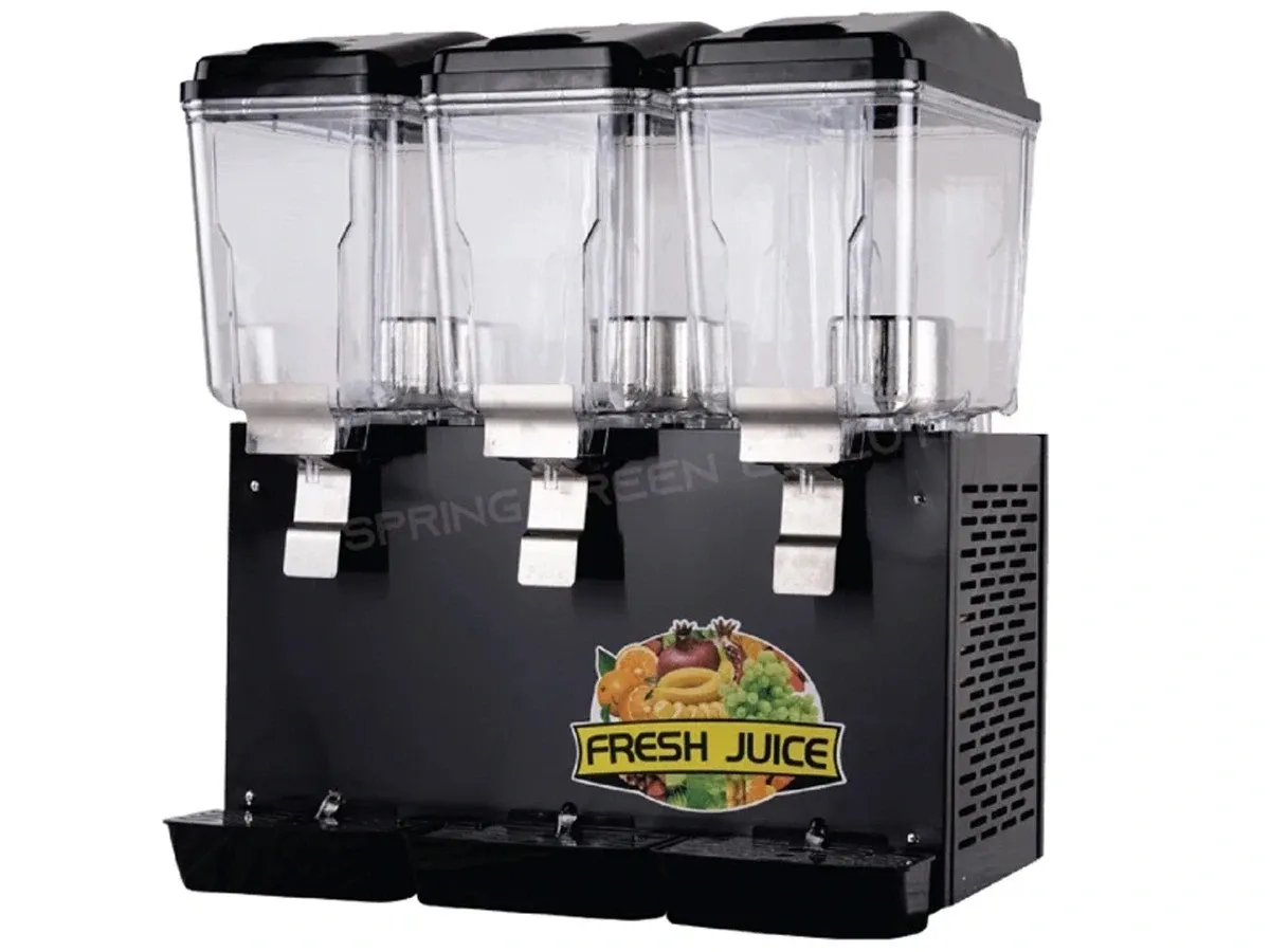 Máy làm lạnh nước trái cây kiểu khuấy tự động JS16LX3-STIR-T (3 ngăn tay đảo)