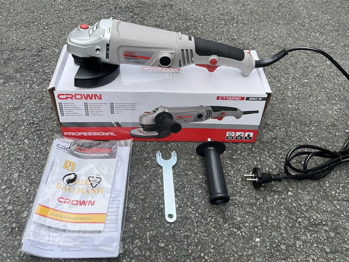 Máy mài góc Crown CT13290 (860W - 125mm)