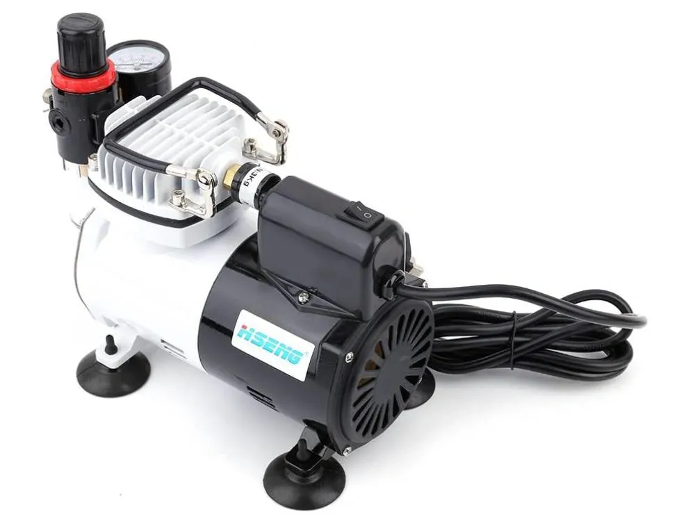 Máy nén khí dùng cho bút vẽ mỹ thuật Haosheng AF18K-2 (Kèm sẵn bút vẽ)