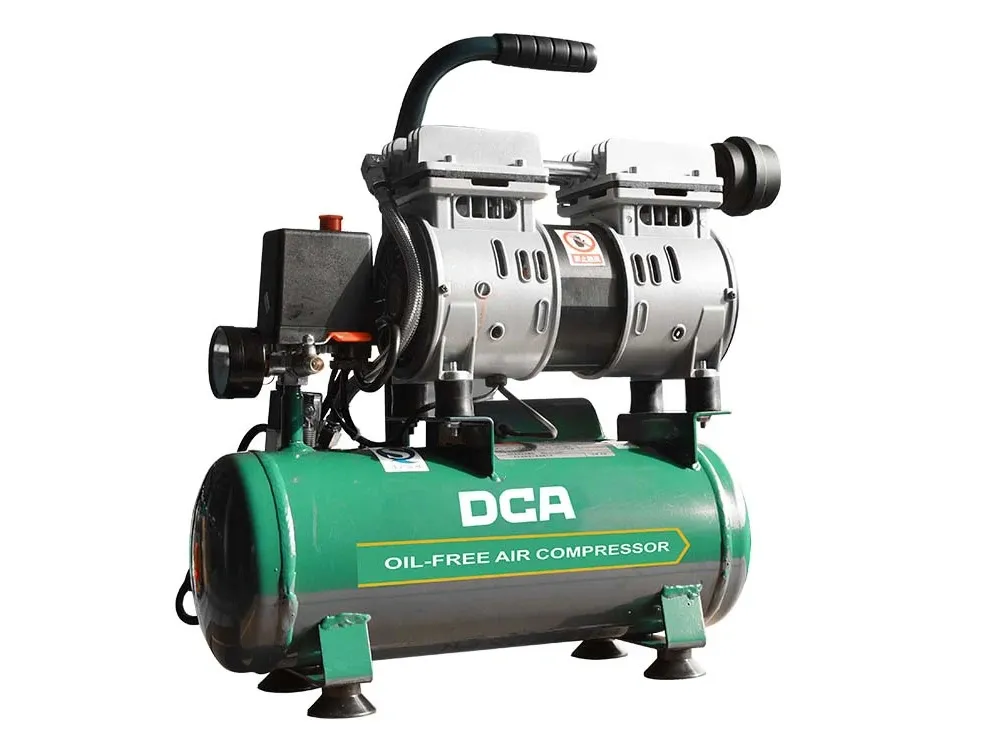 Máy nén khí không dầu mini DCA AQE1608 (550W - 8 lít)