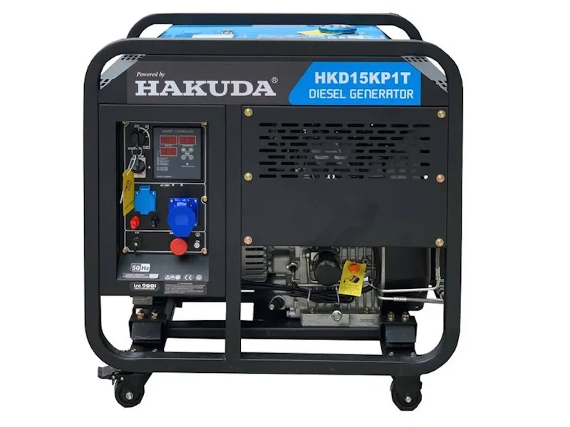 Máy phát điện chạy dầu 15KW Hakuda HKD15KP1T