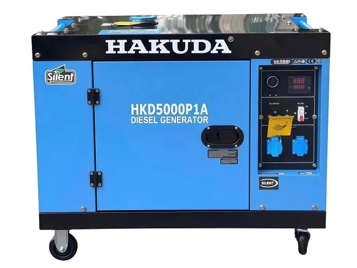Máy phát điện chạy dầu 5KW Hakuda HKD5000P1A