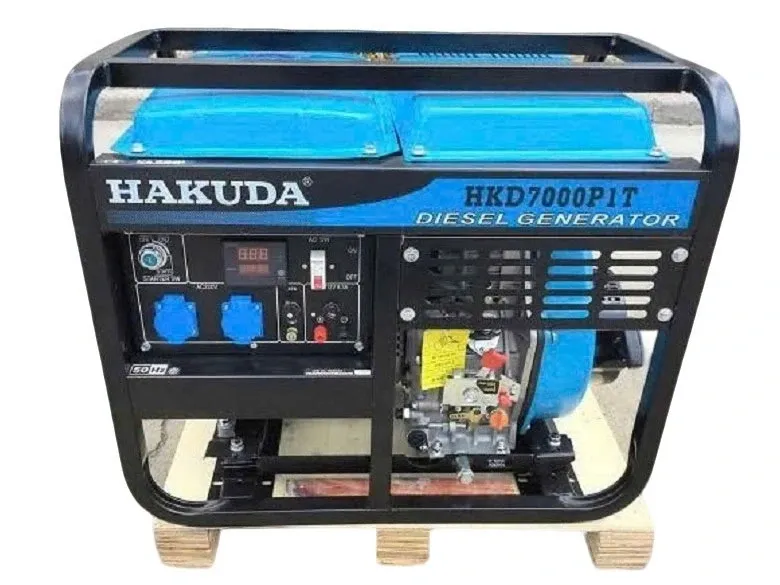 Máy phát điện chạy dầu 7KW Hakuda HKD7000P1T