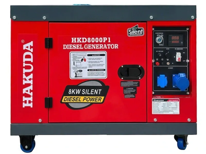 Máy phát điện chạy dầu 7.5KW Hakuda HKD8000P1