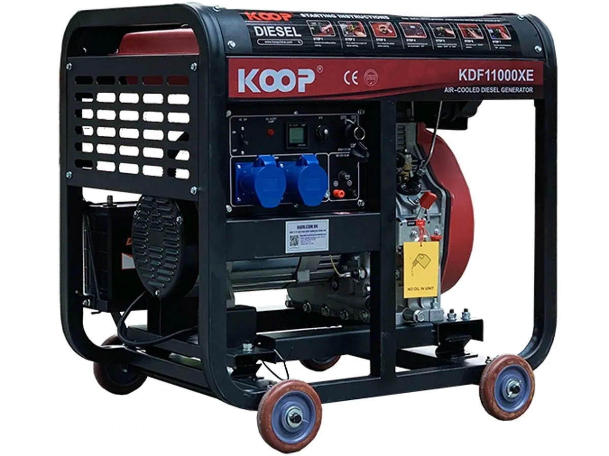 Máy phát điện chạy dầu 8Kw Koop KDF11000XE (Đề nổ)