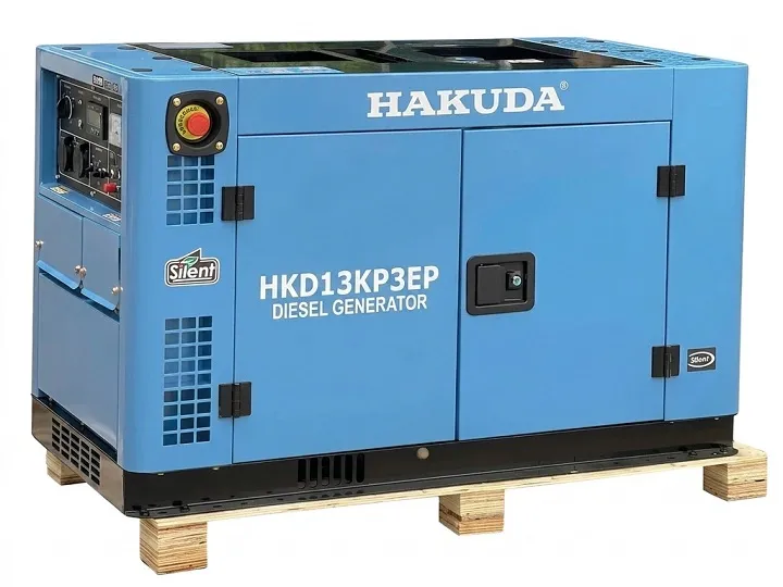 Máy phát điện chạy dầu Hakuda 12KW HKD13KP3EP 3 pha siêu cách âm