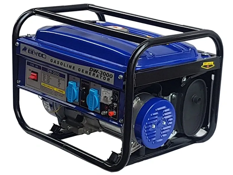 Máy phát điện chạy xăng 3KVA Dewoo DW-3000 giật tay - Thanh lý