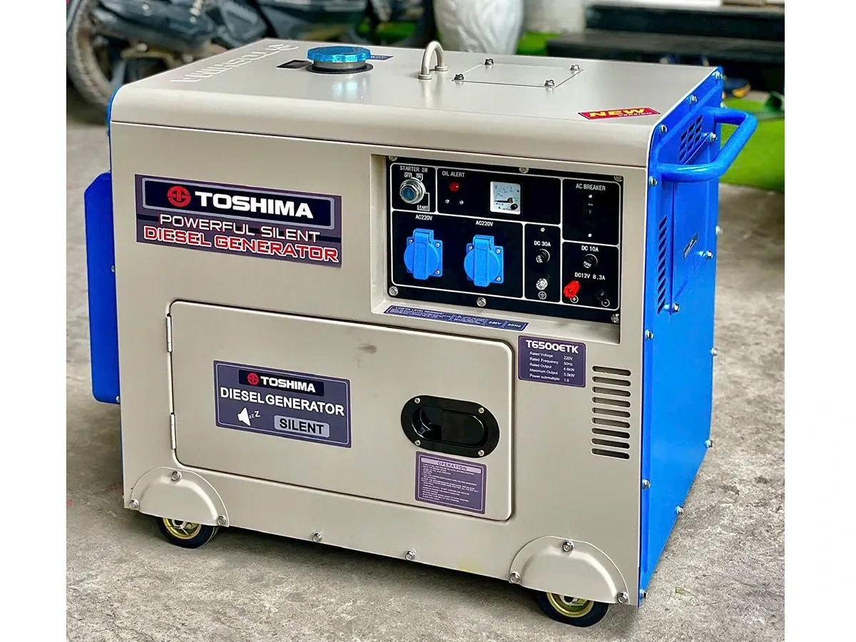 Máy phát điện chạy dầu diesel Toshima T6500ETK (5KW)