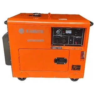 Máy phát điện Kabuto KBT6900D (5KW, Diesel - đề, bánh xe)