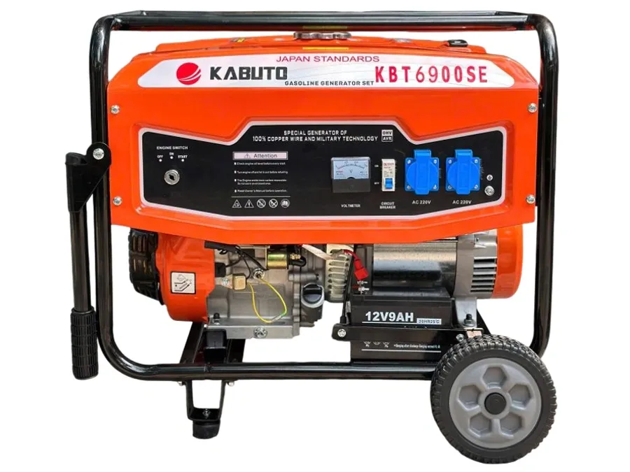 Máy phát điện Kabuto KBT6900SE (Đề, bánh xe, tay cầm)