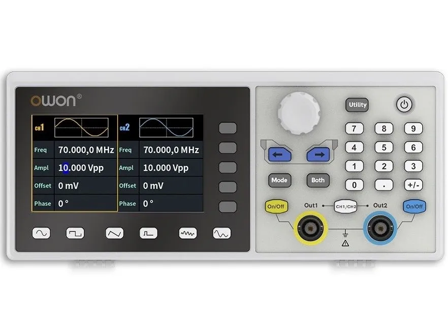 Máy phát xung Owon DGE2035 (2 kênh, 35 MHz)