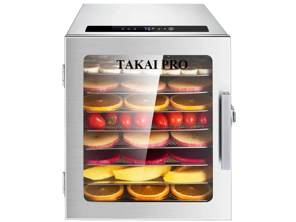 Máy sấy thực phẩm Takai Pro TKUV-08 (có đèn UV diệt khuẩn, 8 khay sấy)