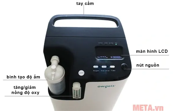 Máy tạo oxy Owgels OZ-5-01TW0 - Có xông mũi