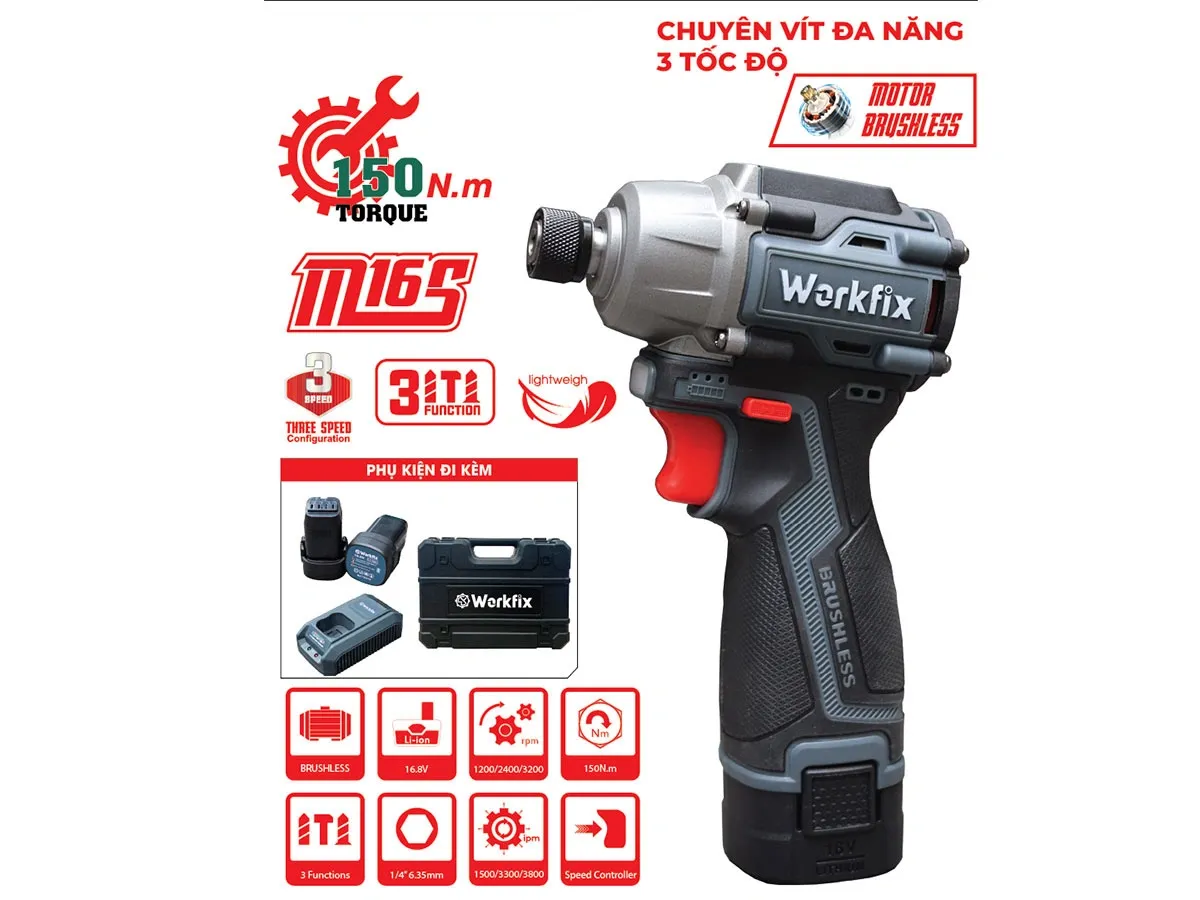 Máy vặn vít Workfix WF-SD150PRO