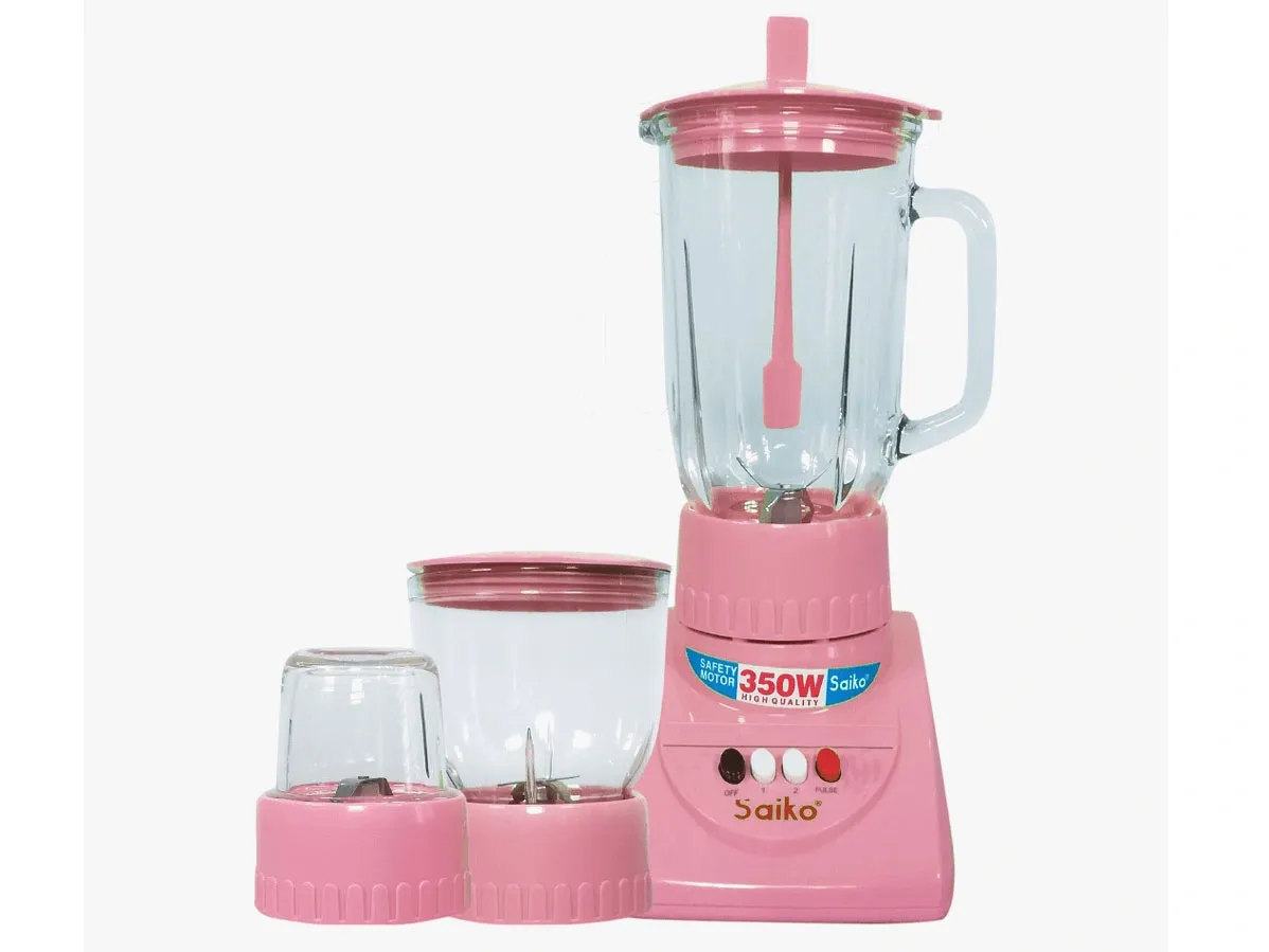 Máy xay sinh tố 3 cối Saiko BLG-1025G (350W)