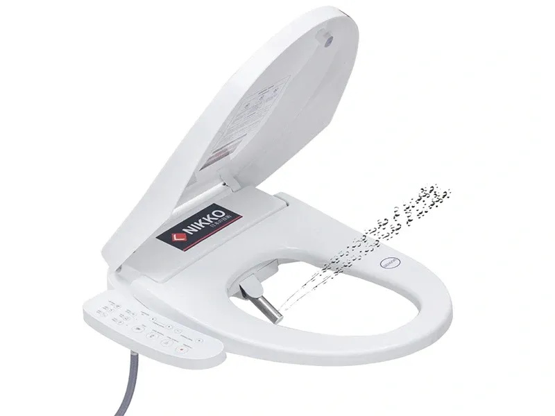 Nắp rửa thông minh Nikko P79071 (Kiểu chữ V, bảng điều khiển gắn cạnh sườn)