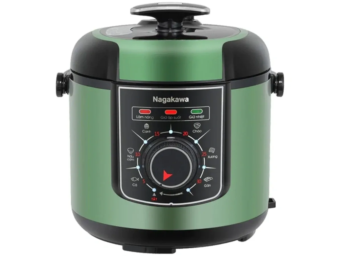 Nồi áp suất điện 6L Inox 304 Nagakawa NEP5369