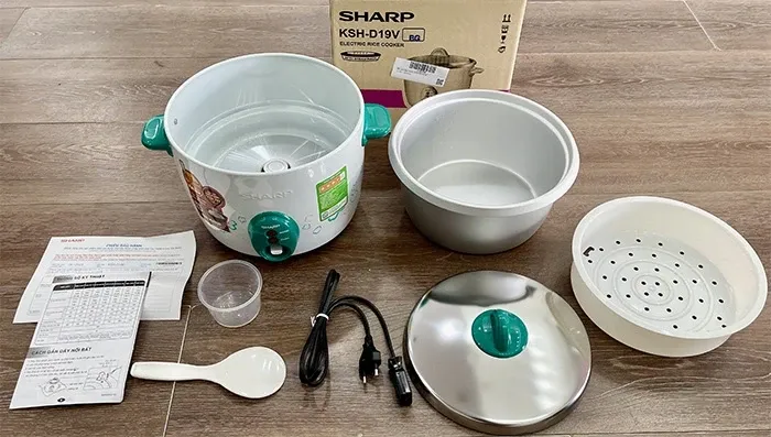 Nồi cơm điện Sharp 1.8 lít KSH-D19V
