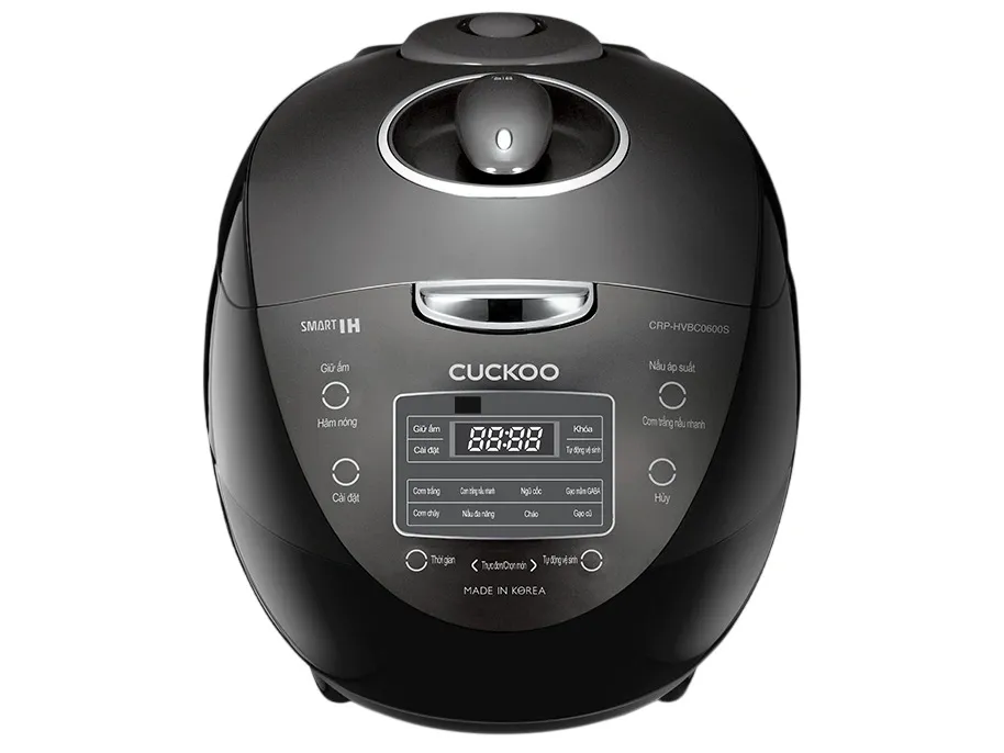 Nồi cơm điện tử áp suất cao tần Cuckoo CRP-HVBC0600S/GRGRCRCKV - 1.08 lít
