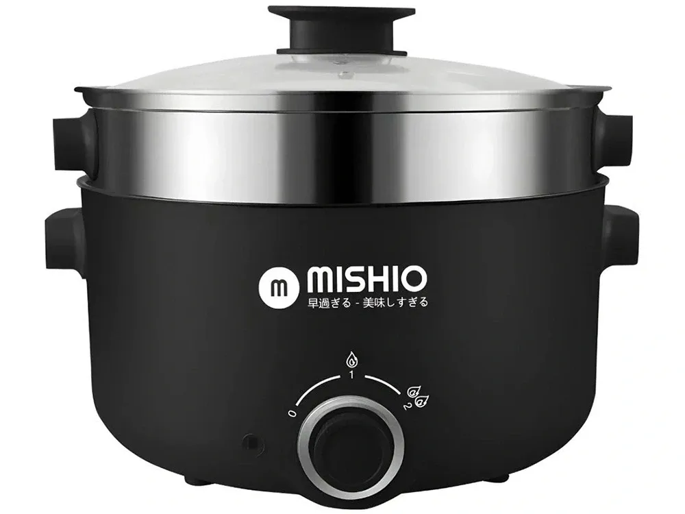 Nồi lẩu điện 4 lít Mishio MK328 (có xửng hấp)