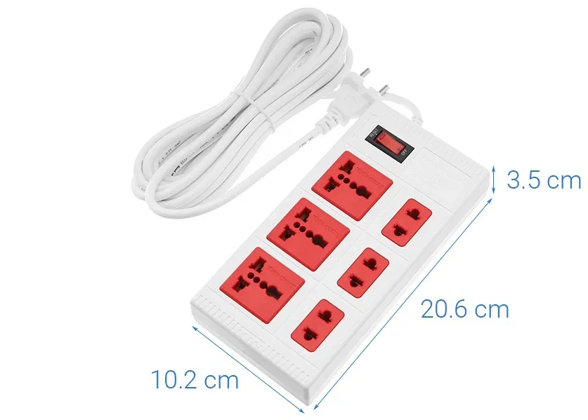 Ổ cắm Điện Quang ECO ĐQ ESK 6ECO (6 lỗ)