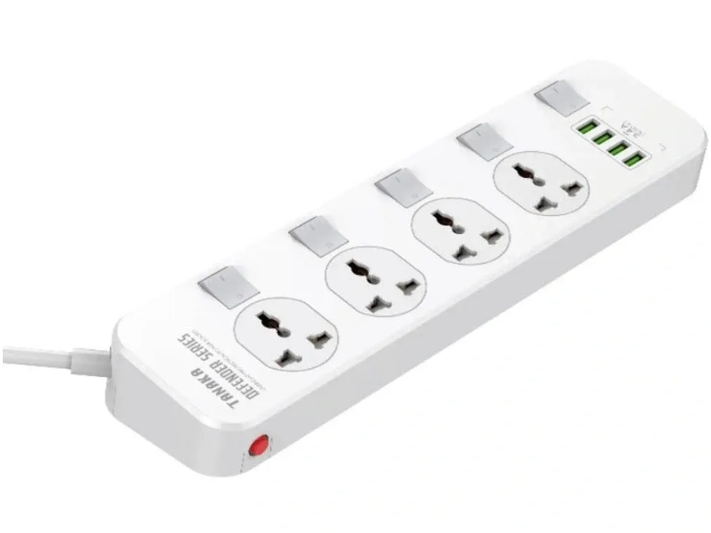 Ổ cắm điện Tanaka 4 lỗ 4 USB 2m TNK-OD4424